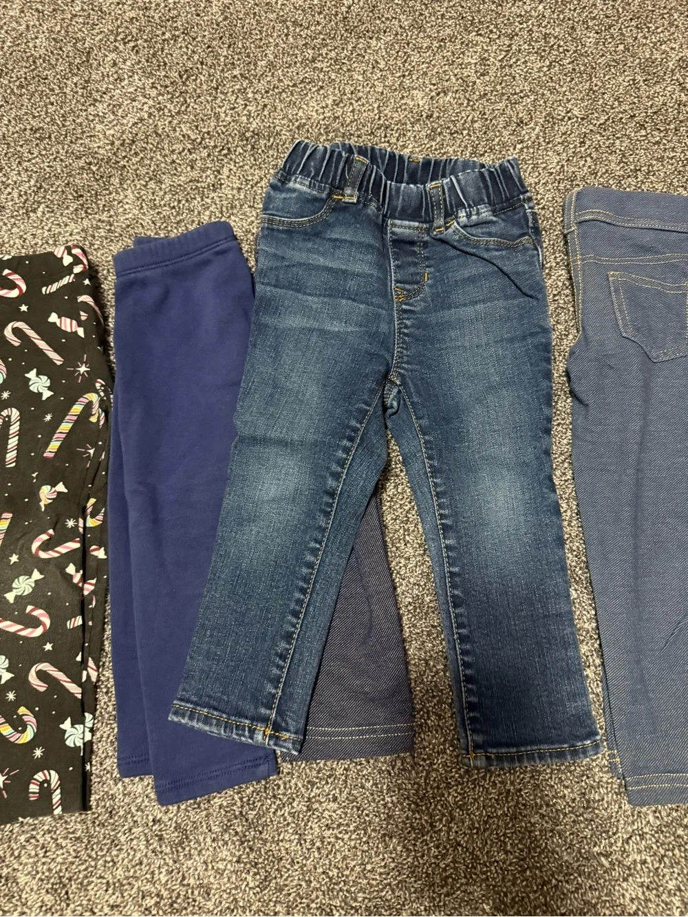 24 month 2T girls pants jeans denim Nike holiday tie dye